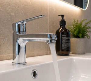 Bathroom tap installation and plumbing work in York by AB Plumbing & Heating